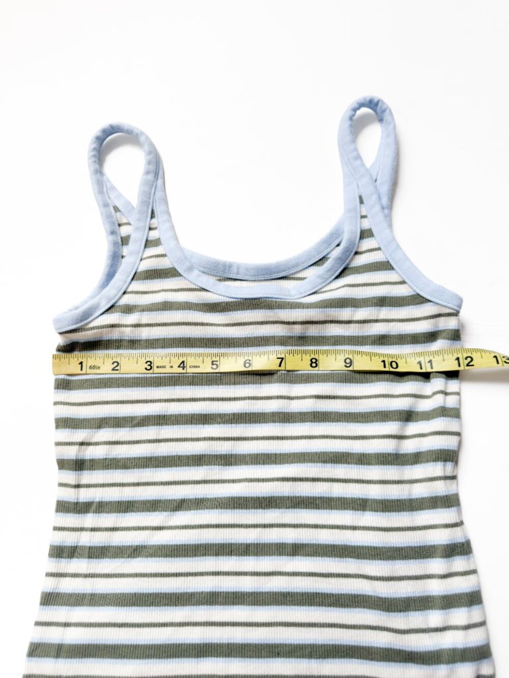 Aerie Reset Scoop Neck Tank Top Soft Muslin Striped Size Medium NEW NWT - Picture 5 of 6